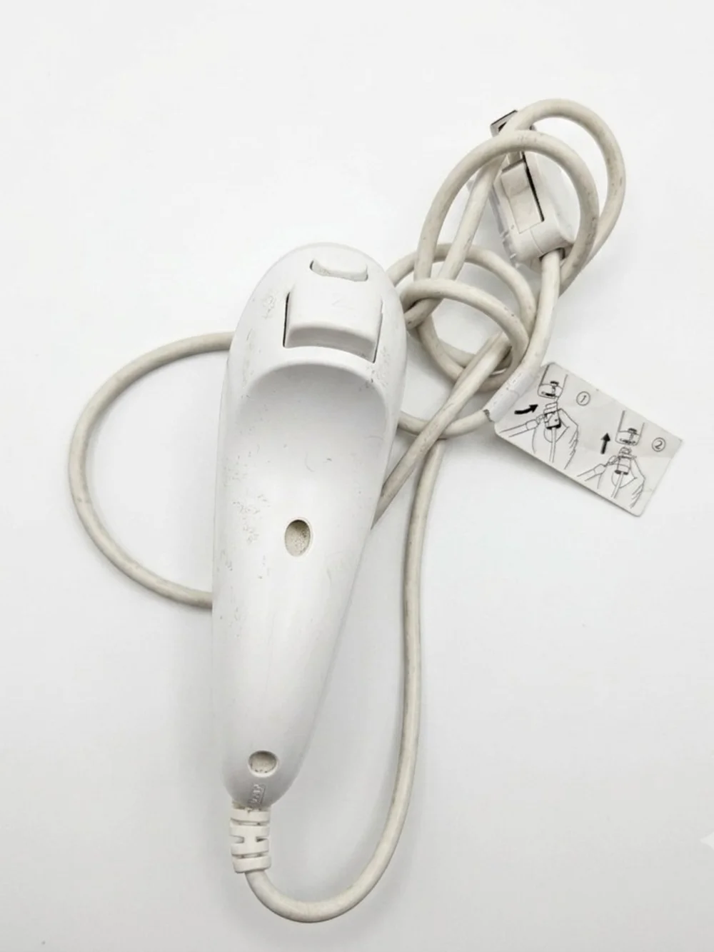 Nintendo Wii Nunchuk Controller RVL-004 White Wired OEM Untested